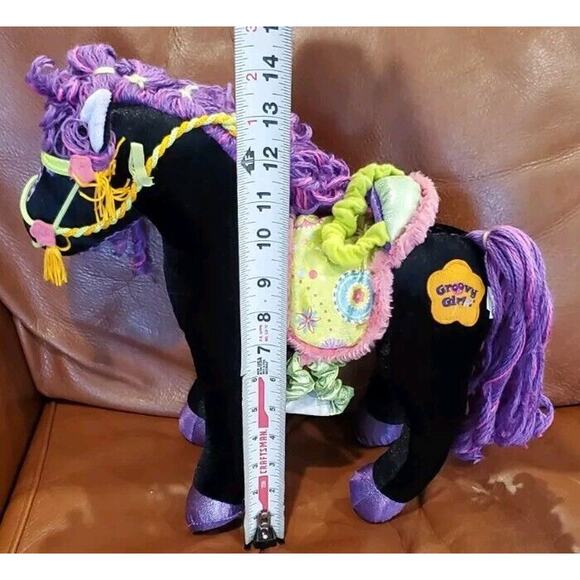 2006 Manhattan Toy 13 Inch Black Groovy Girls Horse Midnight Star Poseable - Picture 10 of 10